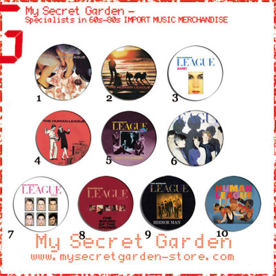 The Human League - Travelogue, Dare Album Pinback Button Badge Set ( or Hair Ties / 4.4 cm Badge / Magnet / Keychain Set )